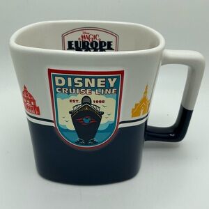 Disney Cruise Line Magic Europe 2018 Square Coffee Mug W3